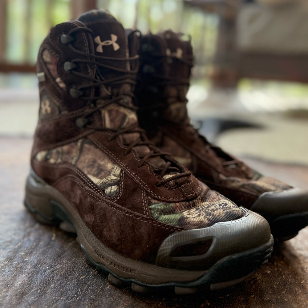 Under Armour Speed Freek 7" Waterproof Boots Realtree AP Camo Men's 9.5 43Eu